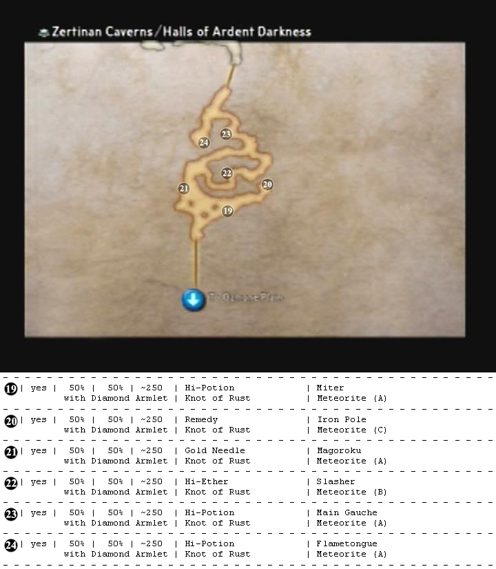 Zertinan Caverns map 4