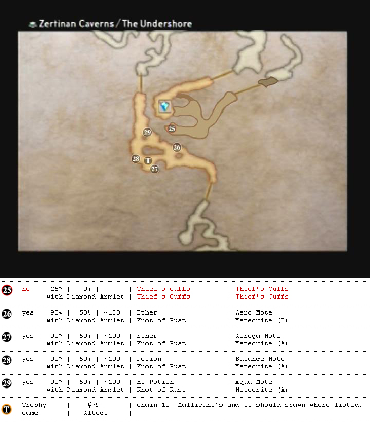 Zertinan Caverns map 5