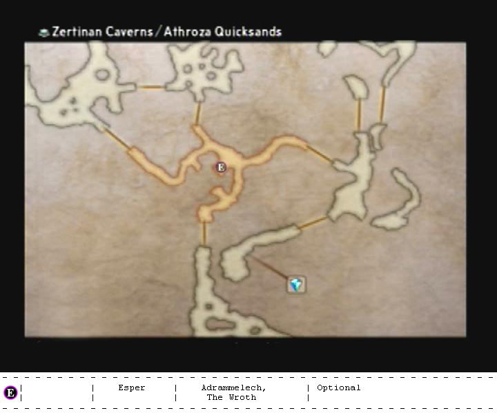 Zertinan Caverns map 6