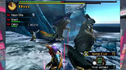 [MH4U Gunner] Snow with Occasional Lagombi